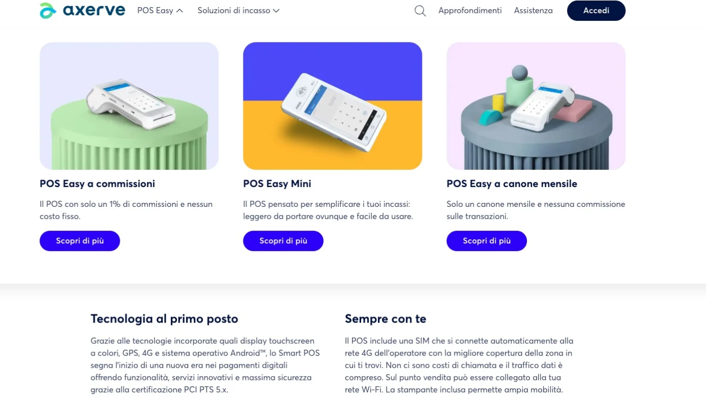 Soluzioni Easy POS Axerve 2026