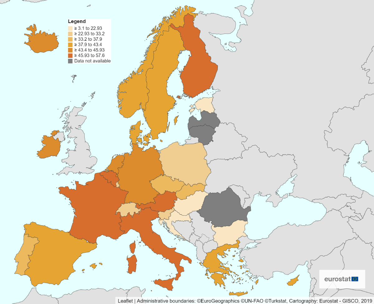 ore lavorate autonomi europa