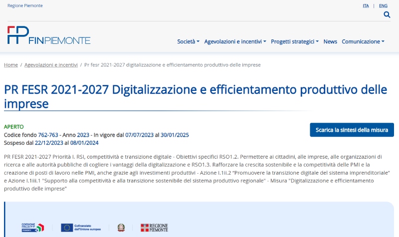 pr fesr piemonte bando pr fesr piemonte bando