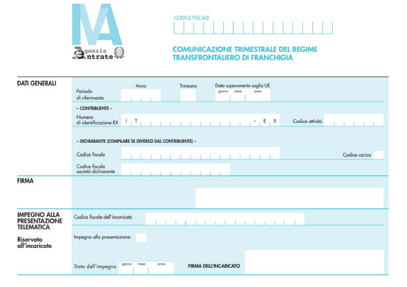 comunicazione trimestrale franchigia iva