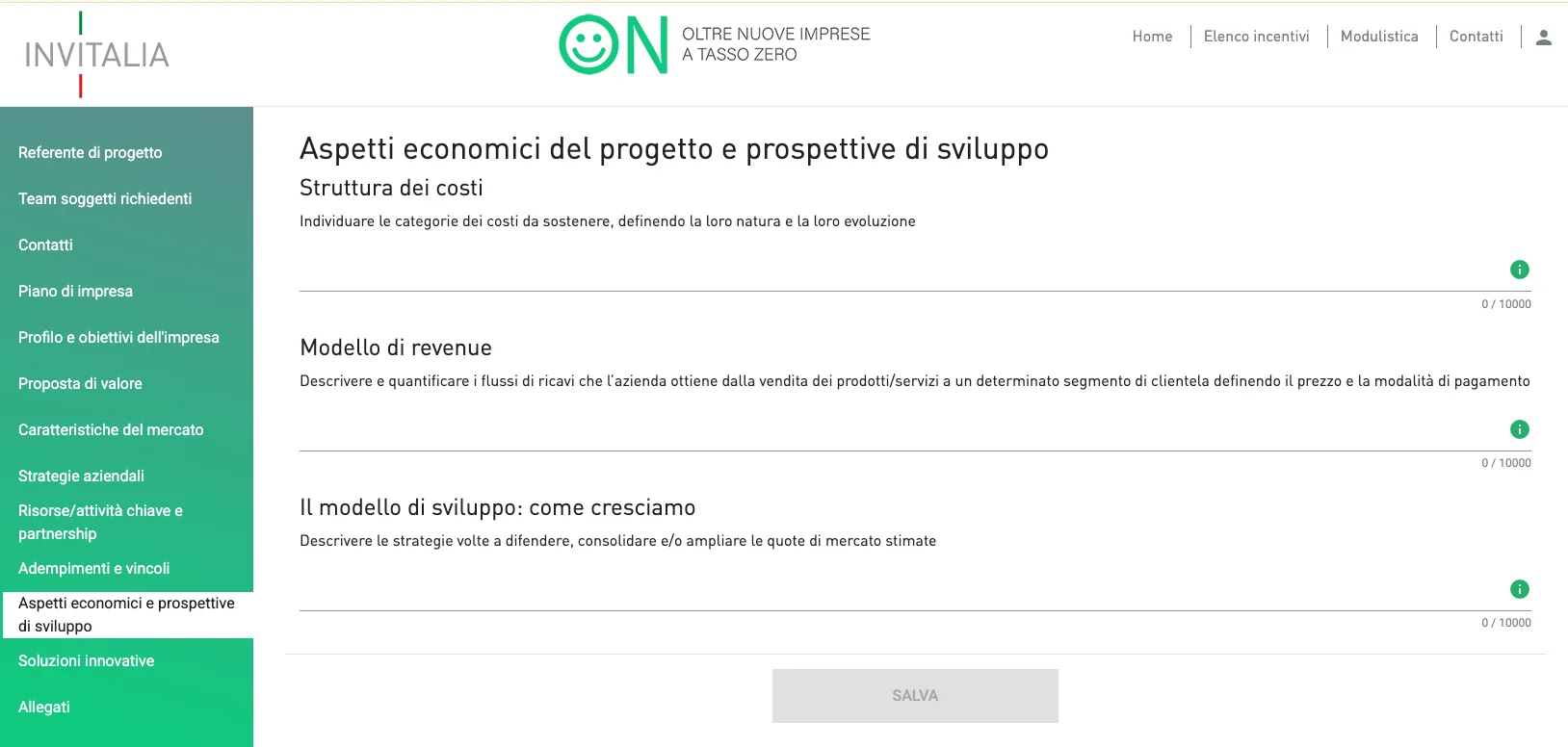 on invitalia piano impresa aspetti economici prospettive sviluppo
