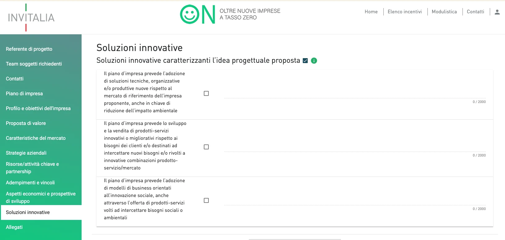 on invitalia soluzioni innovative