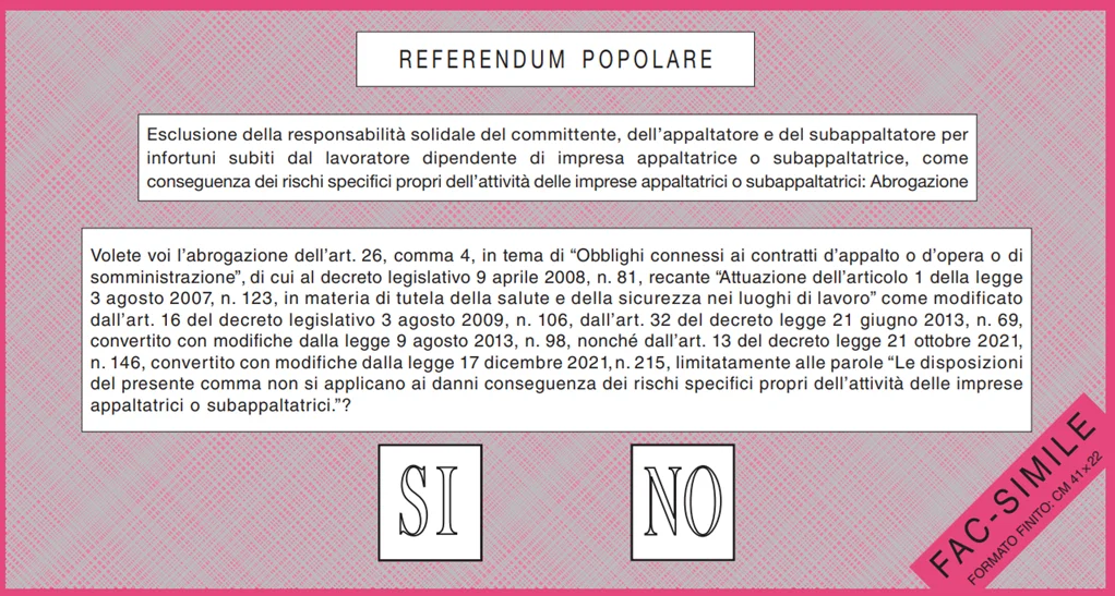 Esclusione della responsabilità solidale del committente, dell'appaltatore e del subappaltatore per infortuni subiti dal lavoratore dipendente di impresa appaltatrice o subappaltatrice, come conseguenza dei rischi specifici propri dell'attività delle imprese appaltatrici o subappaltatrici: abrogazione