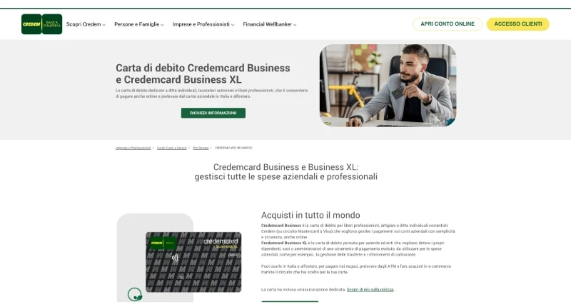 Carte aziendali Credem